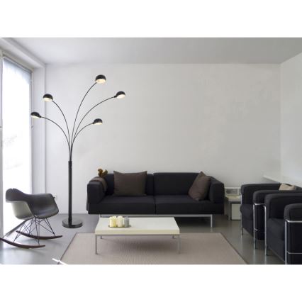 Globo - Grīdas stāvlampa 5xE14/40W/230V melna