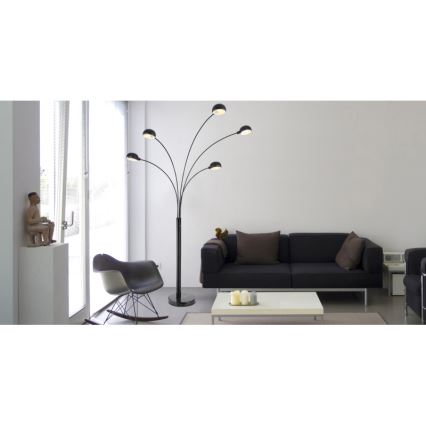 Globo - Grīdas stāvlampa 5xE14/40W/230V melna