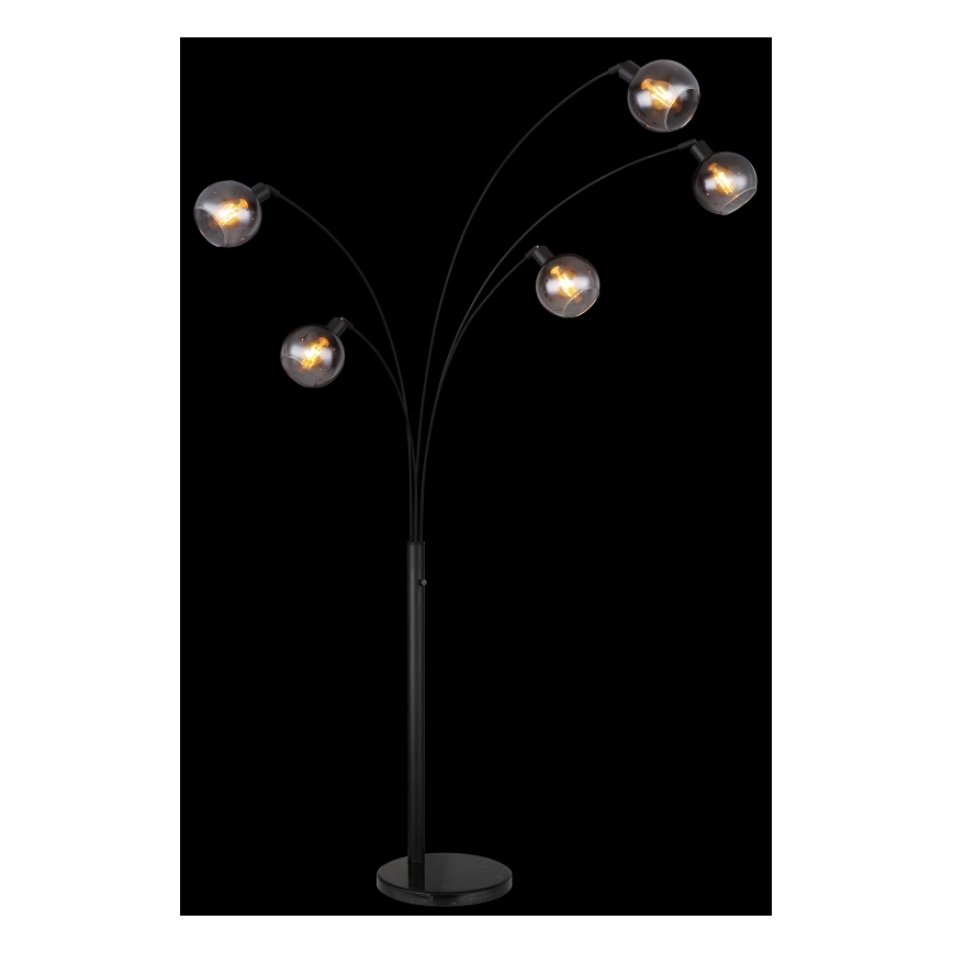 Globo - Grīdas stāvlampa 5xE27/40W/230V dūmakains