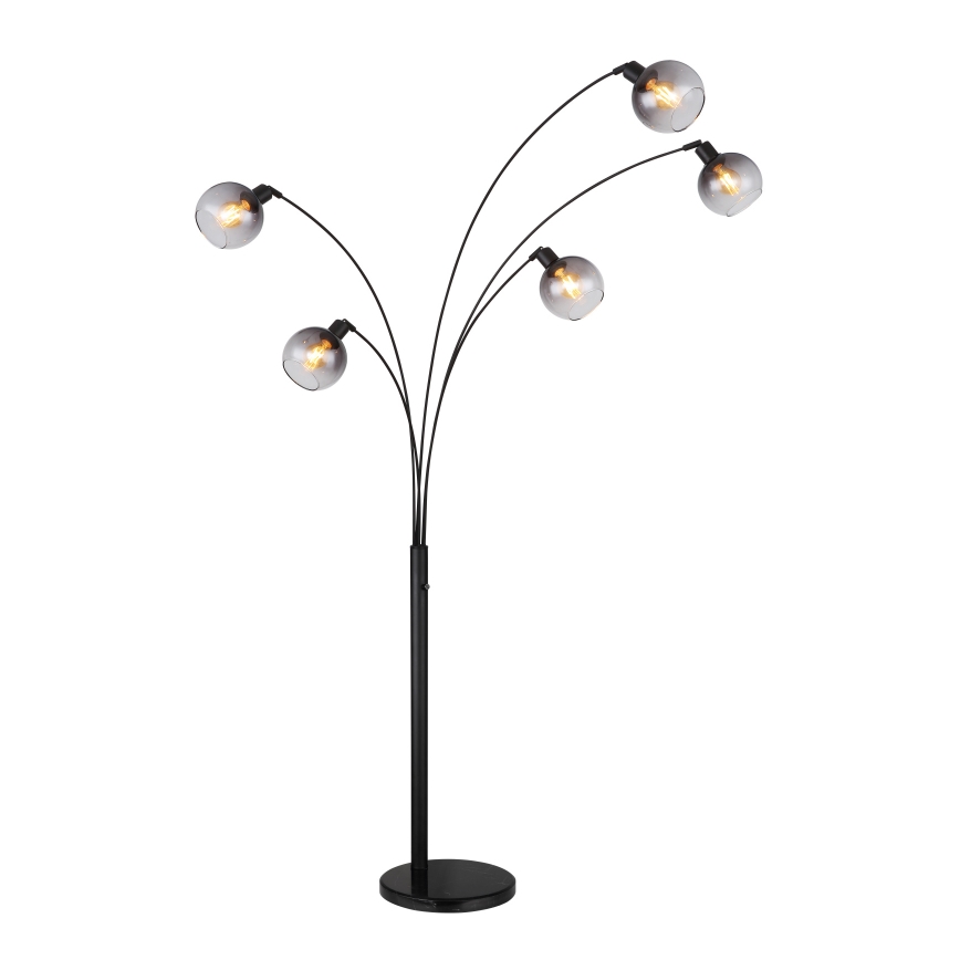 Globo - Grīdas stāvlampa 5xE27/40W/230V dūmakains