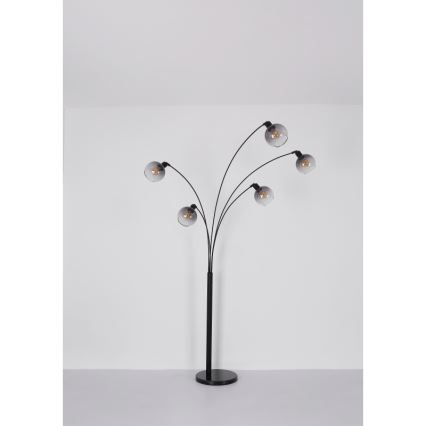 Globo - Grīdas stāvlampa 5xE27/40W/230V dūmakains
