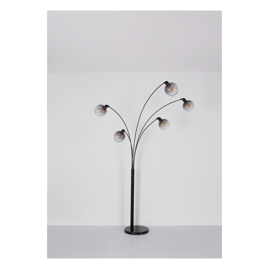 Globo - Grīdas stāvlampa 5xE27/40W/230V dūmakains