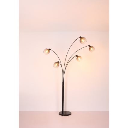 Globo - Grīdas stāvlampa 5xE27/40W/230V dūmakains