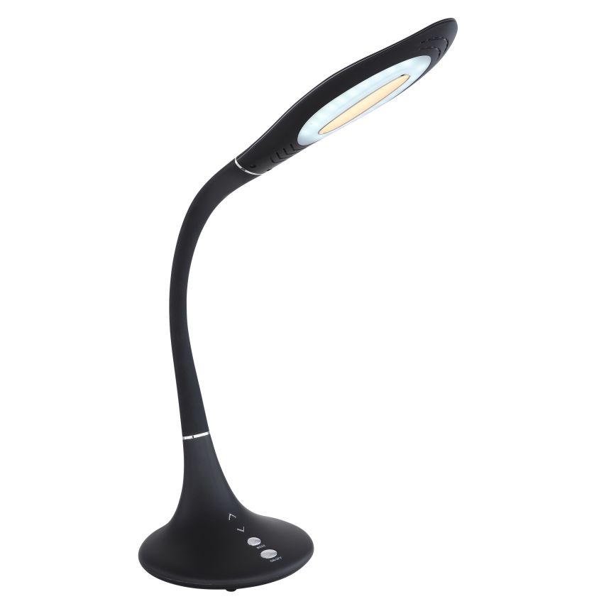 Globo - LED regulējama pieskāriena elastīga galda lampa LED/9W/230V 3000/4500/6500K melna