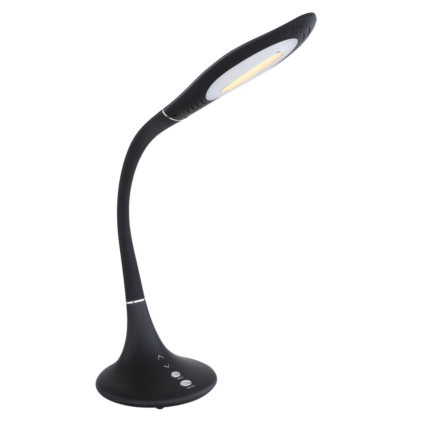 Globo - LED regulējama pieskāriena elastīga galda lampa LED/9W/230V 3000/4500/6500K melna