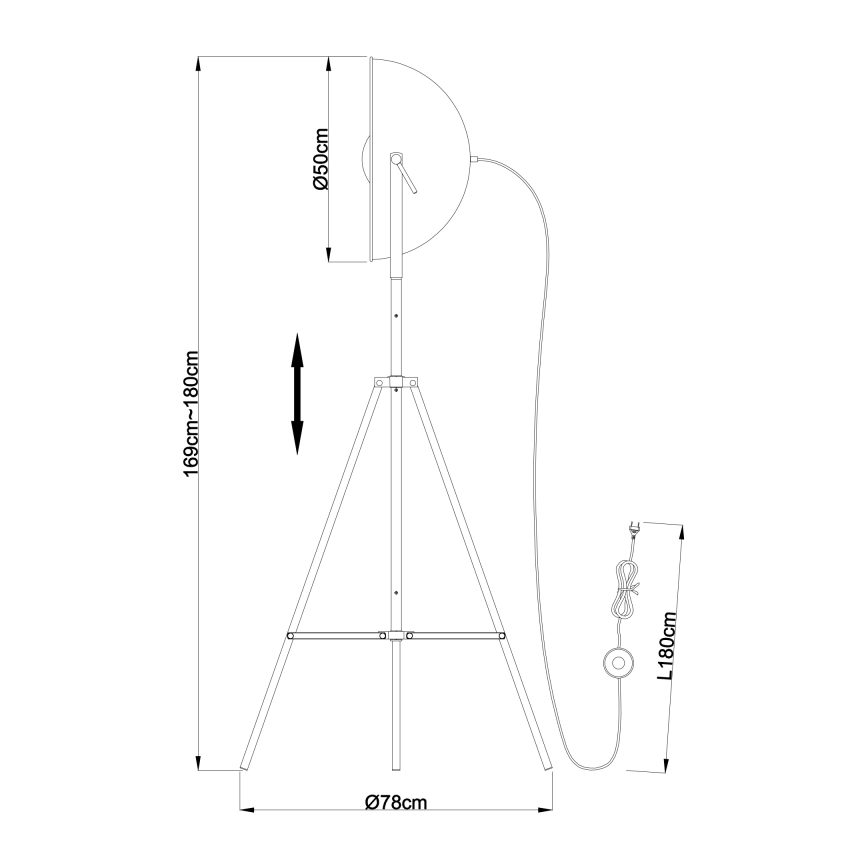 Globo - Stāvlampa 1xE27/60W/230V