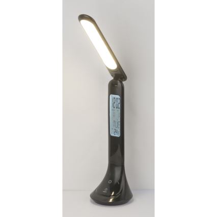 Globo - LED regulējama uzlādējama galda lampa ar displeju LED/4W/230V 2200 mAh melna