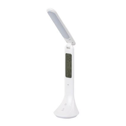 Globo - LED Aptumšojama, lādējama galda lampa ar ekrāns LED/4W/230V 2200 mAh balta