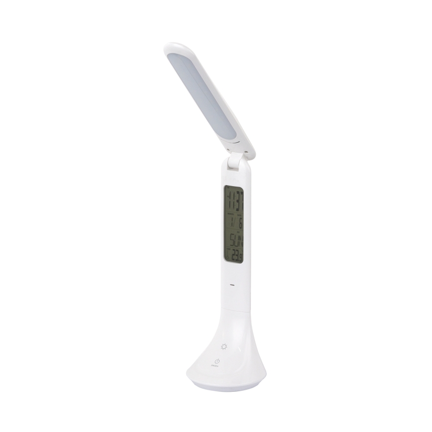 Globo - LED Aptumšojama, lādējama galda lampa ar ekrāns LED/4W/230V 2200 mAh balta