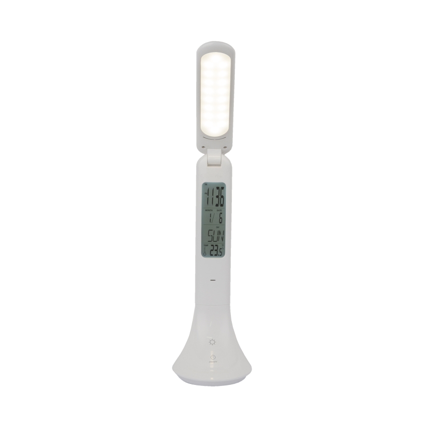Globo - LED Aptumšojama, lādējama galda lampa ar ekrāns LED/4W/230V 2200 mAh balta