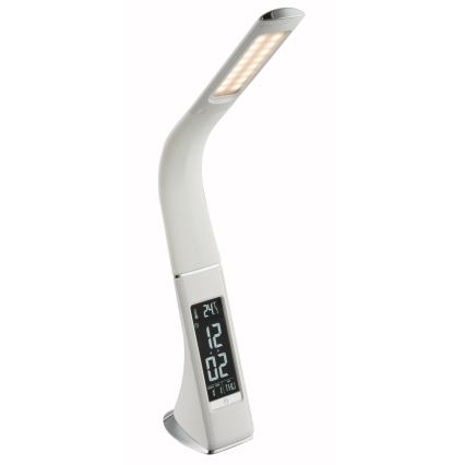 Globo - LED Aptumšojama skārienvadāma galda lampa ar ekrānu LED/6,5W/230V 3000/4500/5800K balta