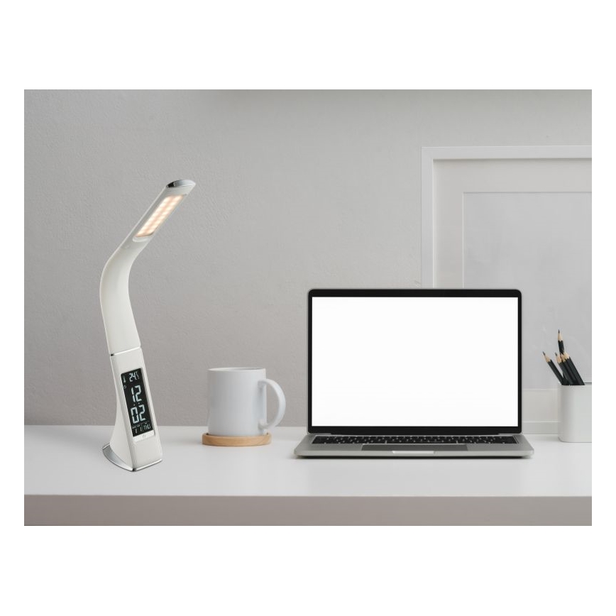 Globo - skārienjutīga, regulējama LED galda lampa ar displeju LED/6,5W/230V 3000/4500/5800K balta