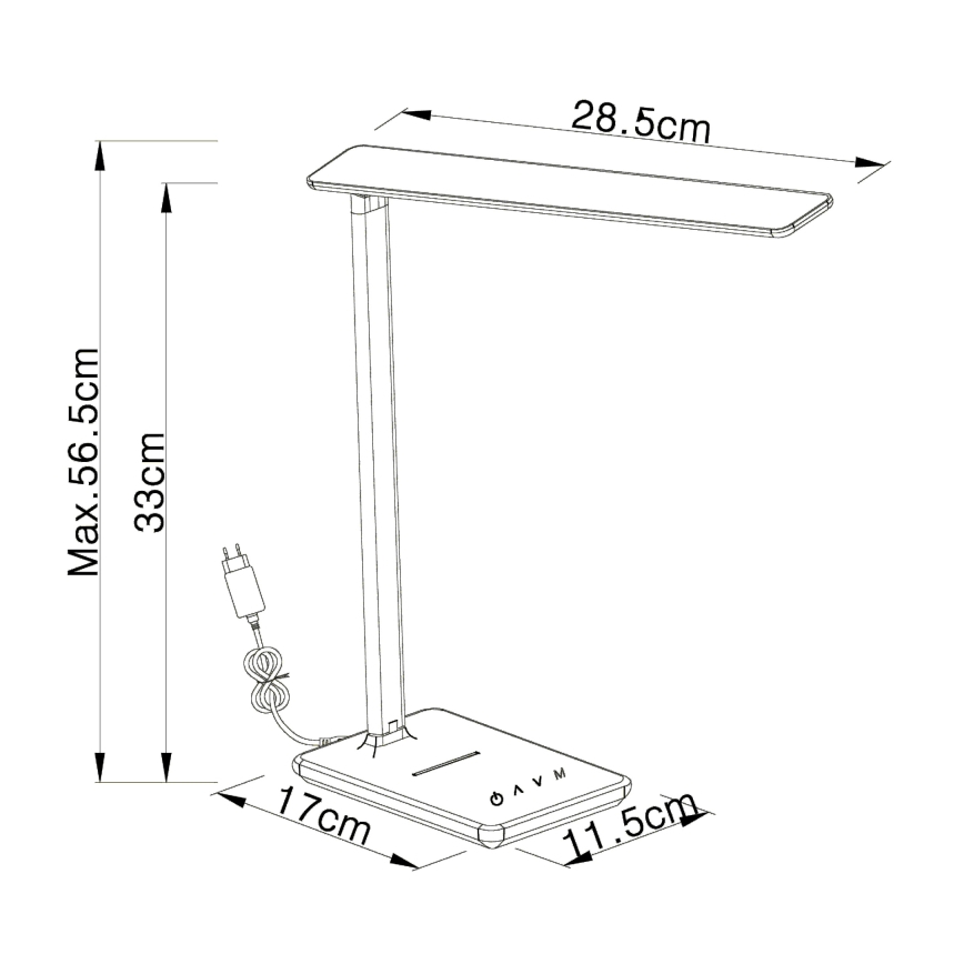 Globo - LED Aptumšojama galda lampa LED/5W/230V