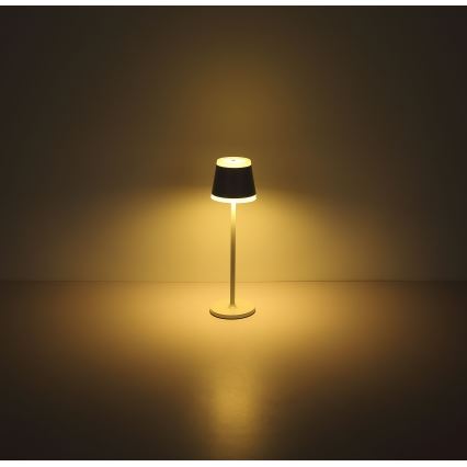 Globo - LED Aptumšojama uzlādējama skārienvadāma galda lampa LED/4,6W/230V 1800 mAh USB IP54 balta