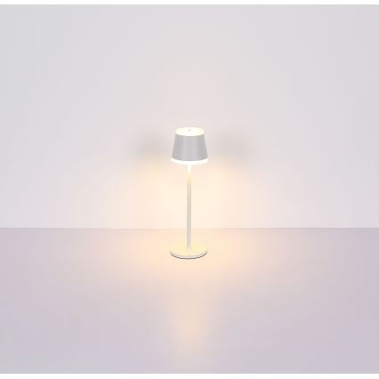 Globo - LED Aptumšojama uzlādējama skārienvadāma galda lampa LED/4,6W/230V 1800 mAh USB IP54 balta