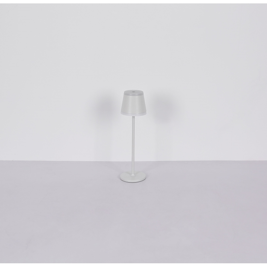 Globo - LED Aptumšojama uzlādējama skārienvadāma galda lampa LED/4,6W/230V 1800 mAh USB IP54 balta