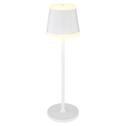 Globo - LED Aptumšojama uzlādējama skārienvadāma galda lampa LED/4,6W/230V 1800 mAh USB IP54 balta