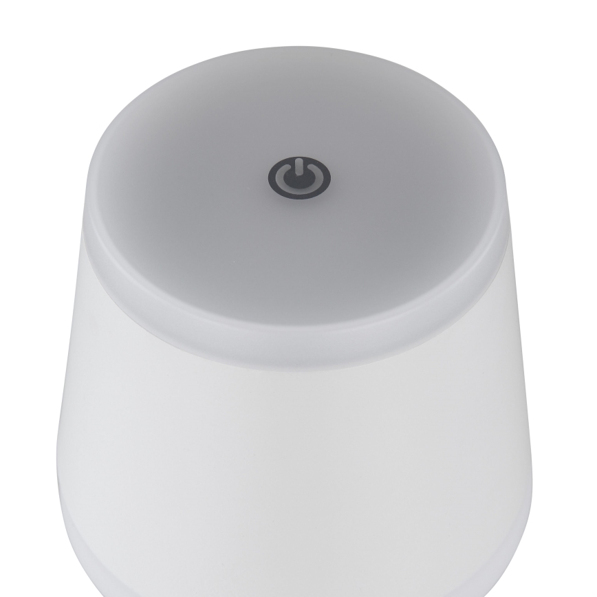 Globo - LED Aptumšojama uzlādējama skārienvadāma galda lampa LED/4,6W/230V 1800 mAh USB IP54 balta