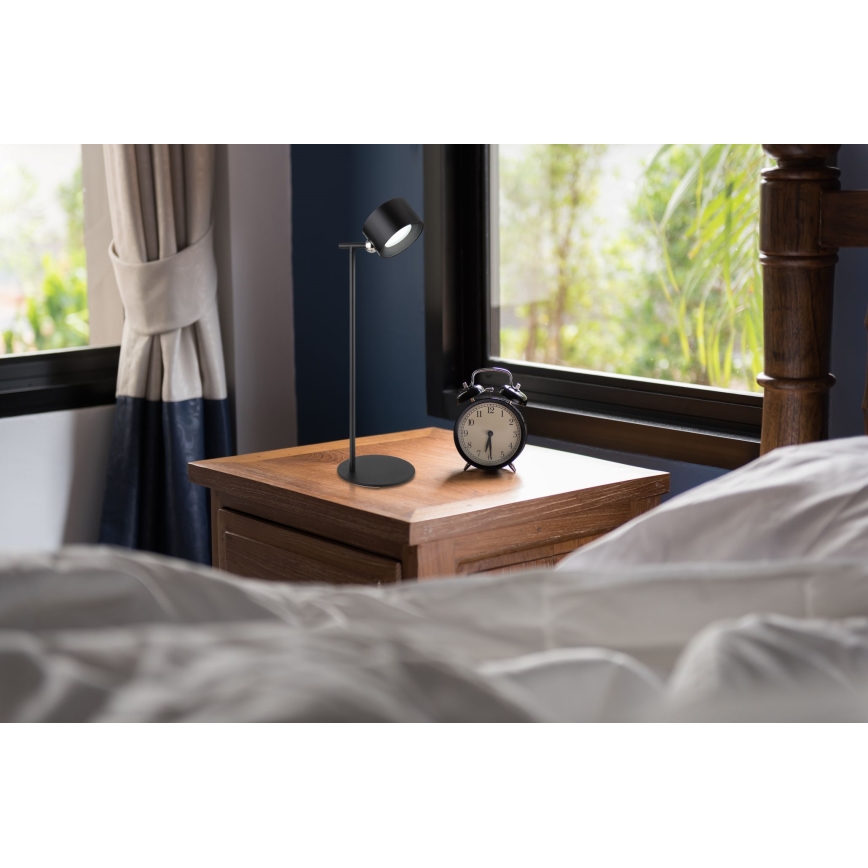 Globo - LED Aptumšojama skārienvadāma galda lampa 4in1 LED/4W/5V 3000/4000/5000K 1200 mAh melna