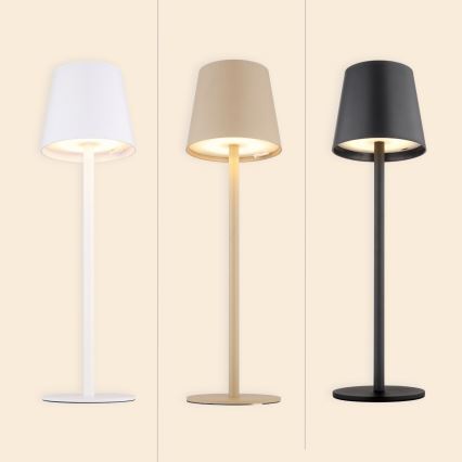 Globo - LED Aptumšojama skārienvadāma āra lampa LED/3W/3,7V IP44 1800mAh + USB melna