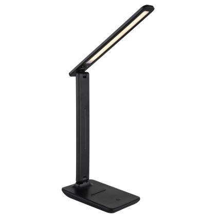 Globo - LED uzlīmes pieskāriena regulējama uzlādes galda lampa LED/5W/5V 2700/4000/6500K 1800 mAh melna