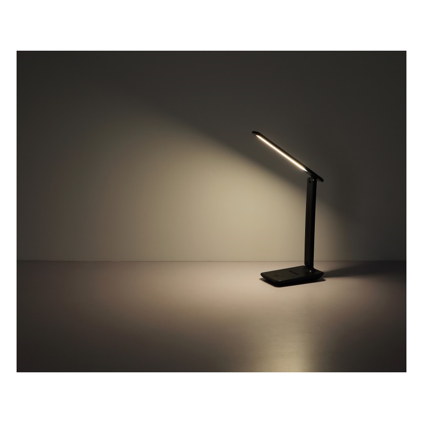 Globo - LED uzlīmes pieskāriena regulējama uzlādes galda lampa LED/5W/5V 2700/4000/6500K 1800 mAh melna