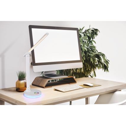 Globo - LED RGBW Aptumšojama skārienvadāma galda lampa LED/5W/230V + LED/2W 2700K/4000K/6500K balta