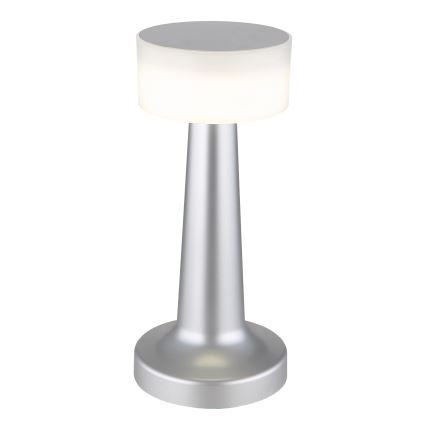 Globo - LED Aptumšojama skārienvadāma galda lampa LED/1W/3,7V 2700K/4000K/6500K 800 mAh USB matēts hroms