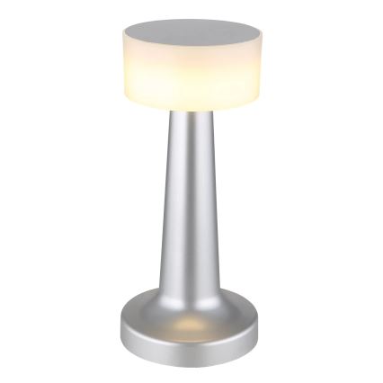 Globo - LED Aptumšojama skārienvadāma galda lampa LED/1W/3,7V 2700K/4000K/6500K 800 mAh USB matēts hroms