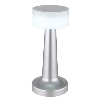 Globo - LED Aptumšojama skārienvadāma galda lampa LED/1W/3,7V 2700K/4000K/6500K 800 mAh USB matēts hroms