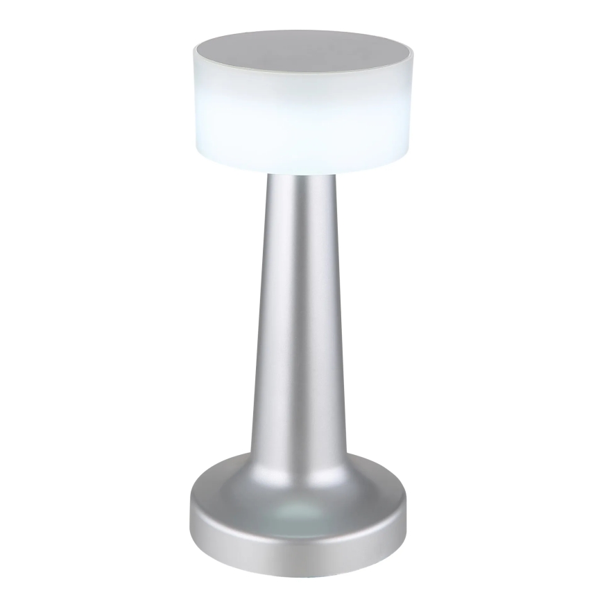 Globo - LED Aptumšojama skārienvadāma galda lampa LED/1W/3,7V 2700K/4000K/6500K 800 mAh USB matēts hroms