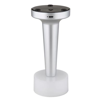Globo - LED Aptumšojama skārienvadāma galda lampa LED/1W/3,7V 2700K/4000K/6500K 800 mAh USB matēts hroms