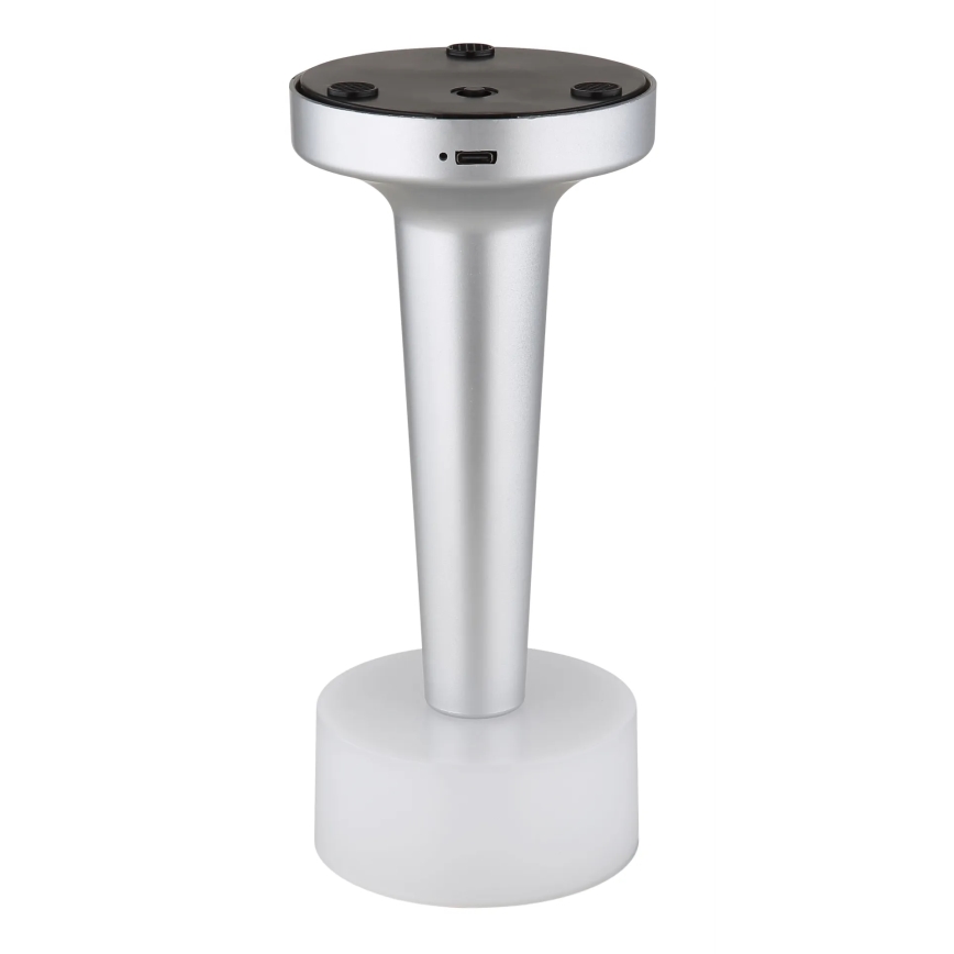 Globo - LED Aptumšojama skārienvadāma galda lampa LED/1W/3,7V 2700K/4000K/6500K 800 mAh USB matēts hroms