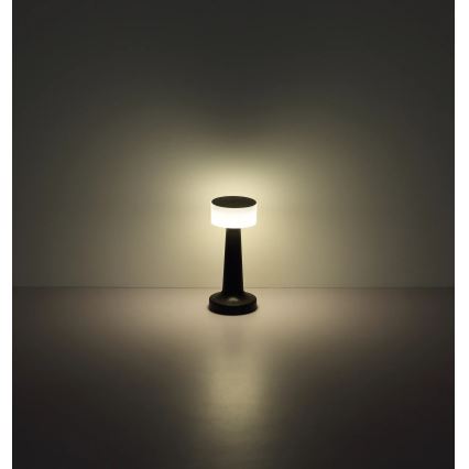 Globo - LED Aptumšojama skārienvadāma galda lampa LED/1W/3,7V 2700K/4000K/6500K 800 mAh USB melna