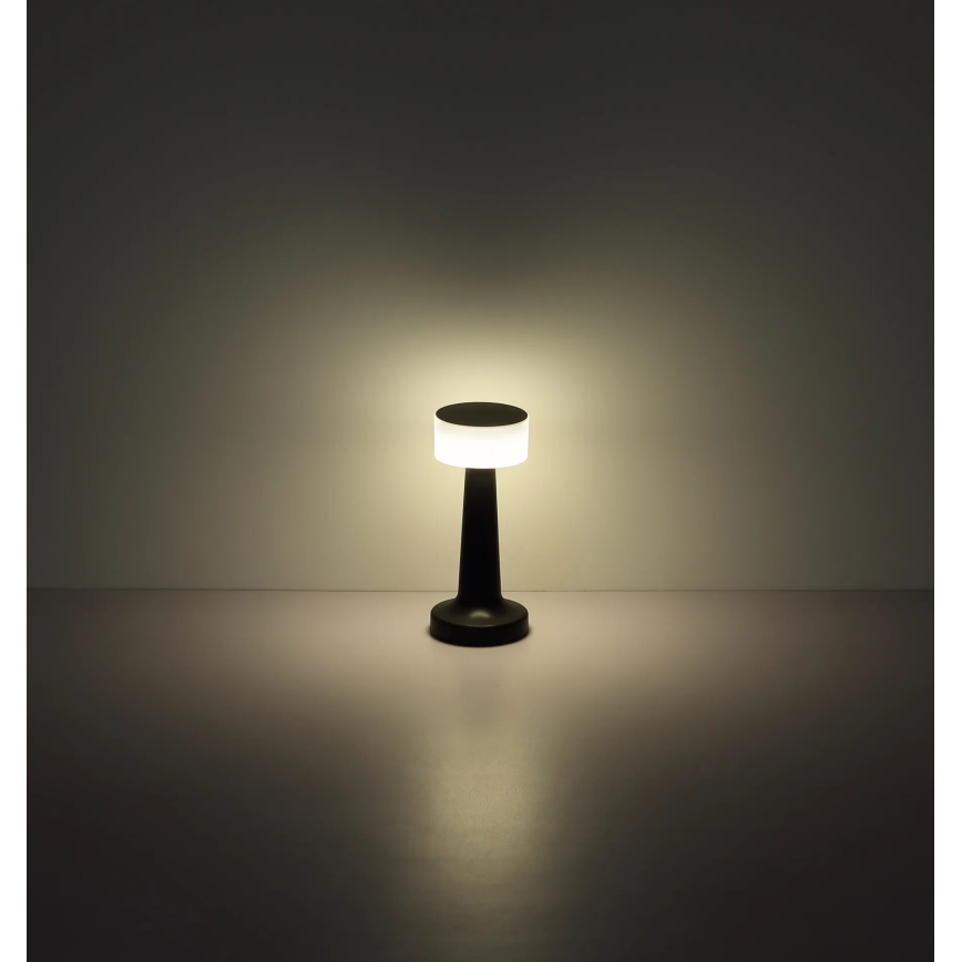 Globo - LED Aptumšojama skārienvadāma galda lampa LED/1W/3,7V 2700K/4000K/6500K 800 mAh USB melna