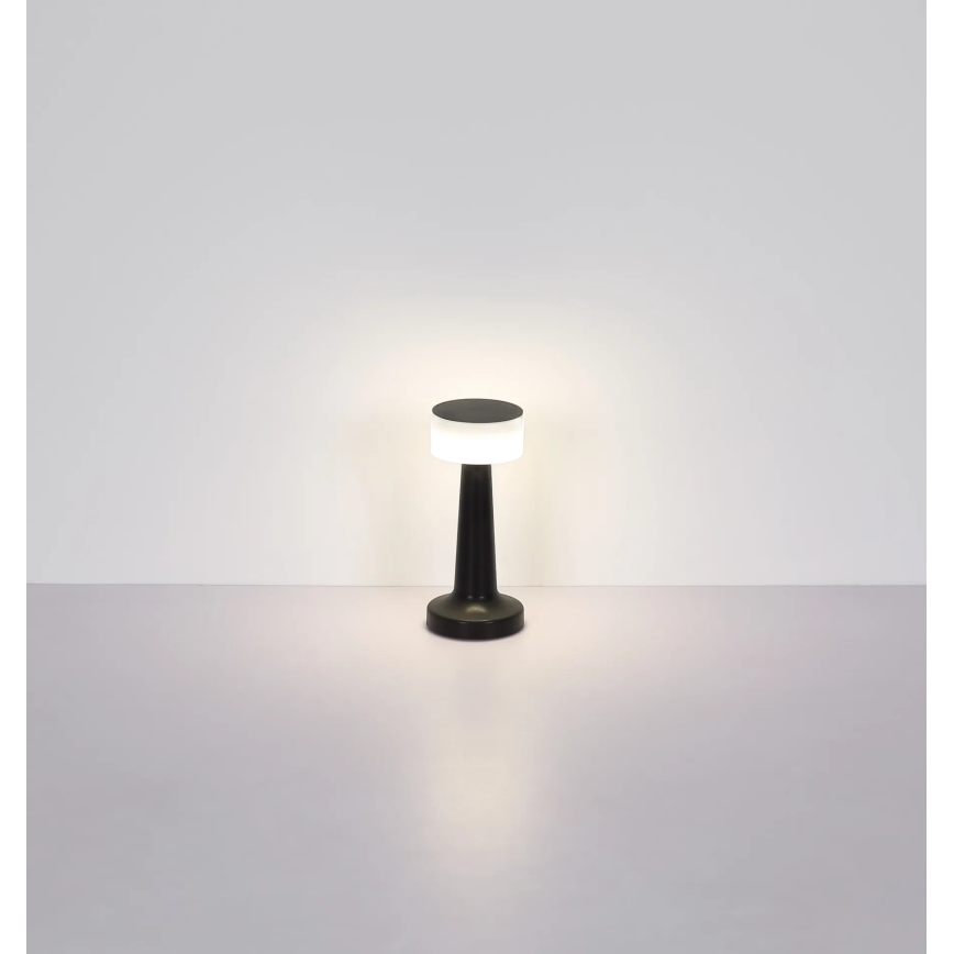 Globo - LED Aptumšojama skārienvadāma galda lampa LED/1W/3,7V 2700K/4000K/6500K 800 mAh USB melna