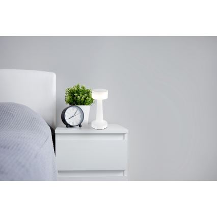 Globo - LED Aptumšojama skārienvadāma galda lampa LED/1W/3,7V 2700K/4000K/6500K 800 mAh USB balta