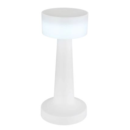 Globo - LED Aptumšojama skārienvadāma galda lampa LED/1W/3,7V 2700K/4000K/6500K 800 mAh USB balta