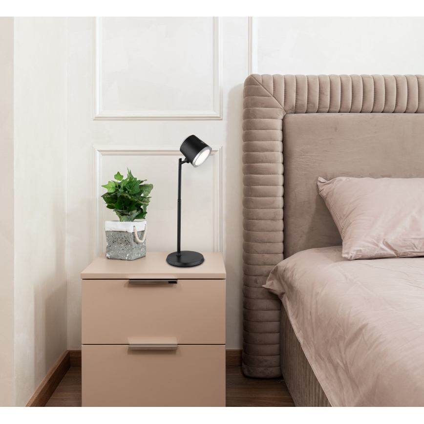 Globo - LED Aptumšojama skārienvadāma galda lampa 4in1 LED/6W/3,7V 3000K/4000K/6500K 1500 mAh USB melna
