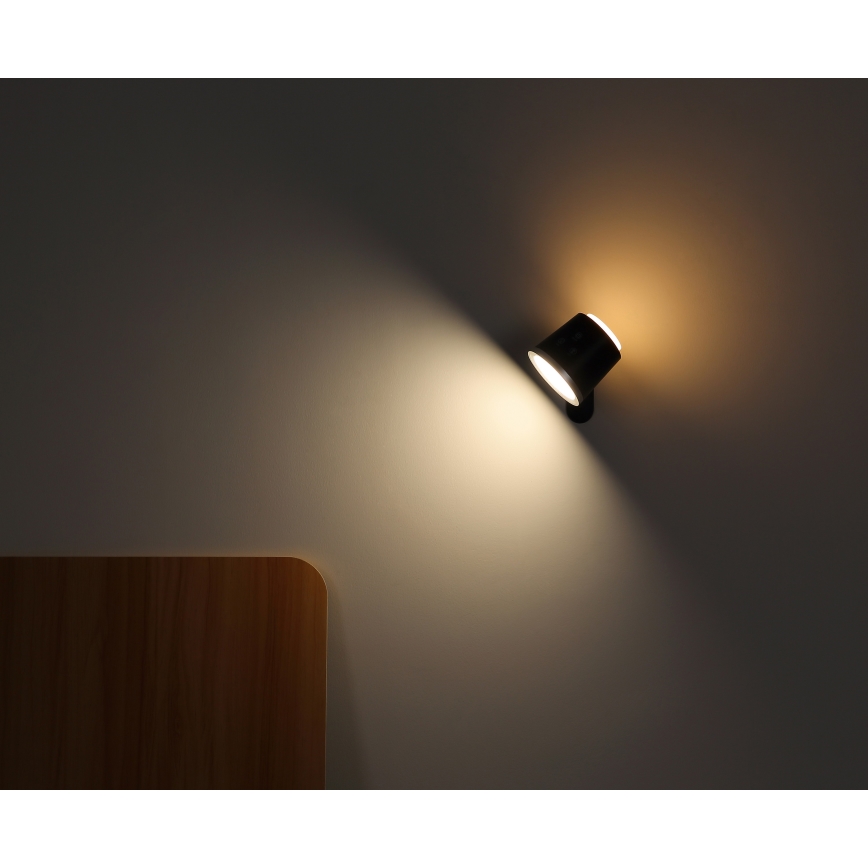 Globo - LED Aptumšojama skārienvadāma galda lampa 4in1 LED/6W/3,7V 3000K/4000K/6500K 1500 mAh USB melna