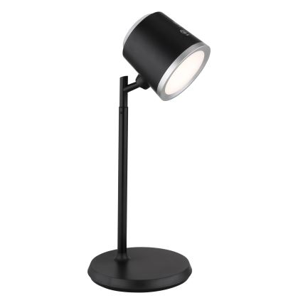 Globo - LED Aptumšojama skārienvadāma galda lampa 4in1 LED/6W/3,7V 3000K/4000K/6500K 1500 mAh USB melna