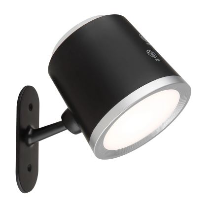 Globo - LED Aptumšojama skārienvadāma galda lampa 4in1 LED/6W/3,7V 3000K/4000K/6500K 1500 mAh USB melna