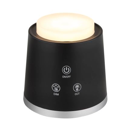 Globo - LED Aptumšojama skārienvadāma galda lampa 4in1 LED/6W/3,7V 3000K/4000K/6500K 1500 mAh USB melna