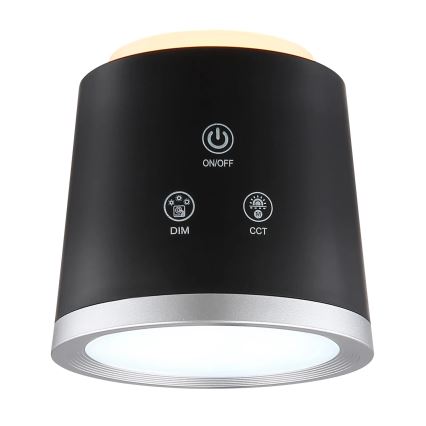 Globo - LED Aptumšojama skārienvadāma galda lampa 4in1 LED/6W/3,7V 3000K/4000K/6500K 1500 mAh USB melna