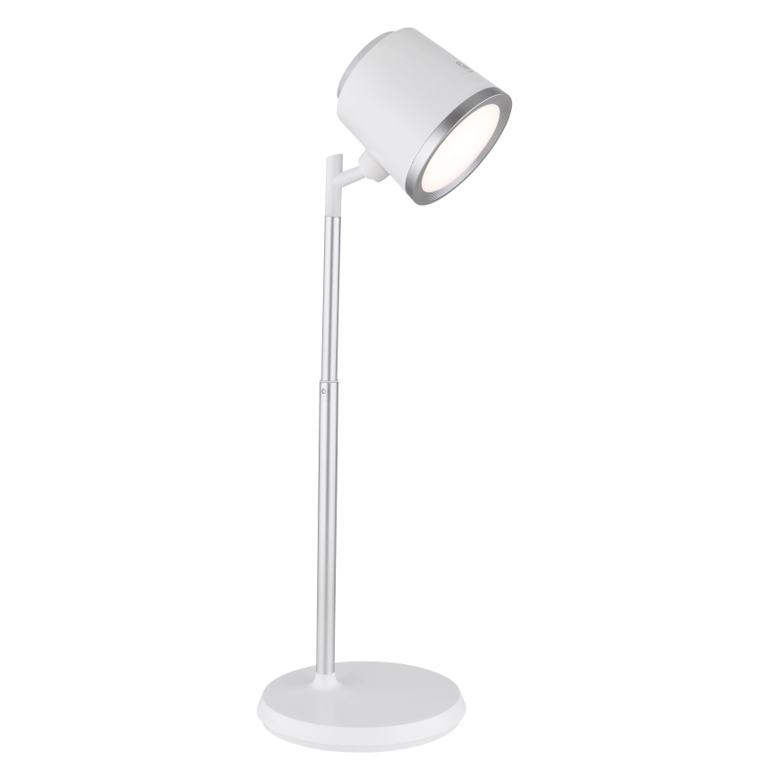 Globo - LED Aptumšojama skārienvadāma galda lampa 4in1 LED/6W/3,7V 3000K/4000K/6500K 1500 mAh USB balta