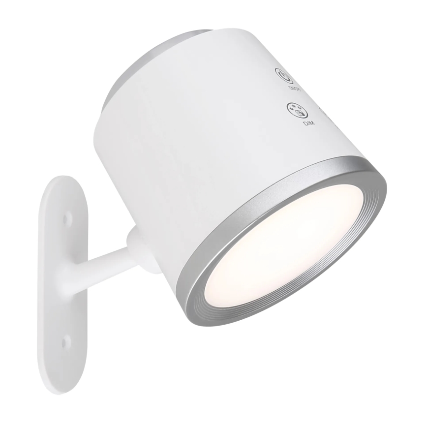 Globo - LED Aptumšojama skārienvadāma galda lampa 4in1 LED/6W/3,7V 3000K/4000K/6500K 1500 mAh USB balta