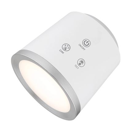 Globo - LED Aptumšojama skārienvadāma galda lampa 4in1 LED/6W/3,7V 3000K/4000K/6500K 1500 mAh USB balta