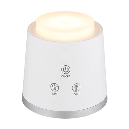 Globo - LED Aptumšojama skārienvadāma galda lampa 4in1 LED/6W/3,7V 3000K/4000K/6500K 1500 mAh USB balta