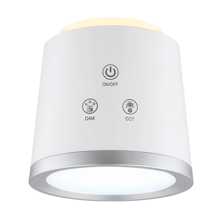 Globo - LED Aptumšojama skārienvadāma galda lampa 4in1 LED/6W/3,7V 3000K/4000K/6500K 1500 mAh USB balta