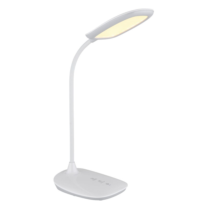 Globo - LED Aptumšojama skārienvadāma galda lampa LED/9W/230V 3000K/4000K/6500K CRI 90 balta